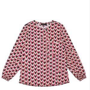 Investments Multicolor Geometric Blouse